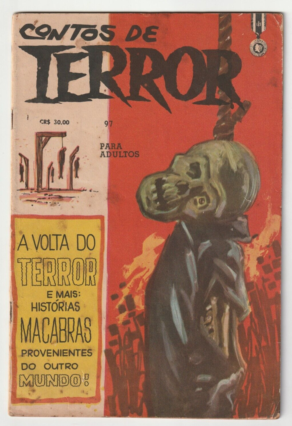 Contos de Terror #97 Silver Age Brazilian Horror Brazil 1962 Unrestored