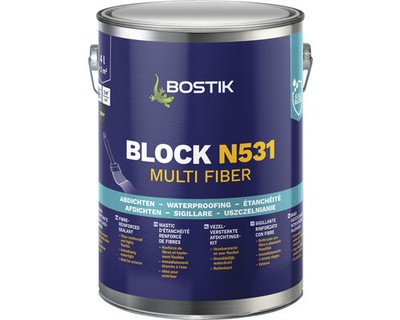 Bostik Block N531 Multi Fiber Faserverstärkte Dichtungsmasse 4 l