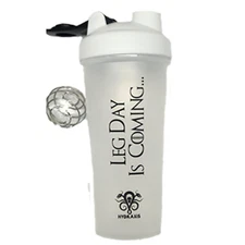Protein Shaker Mixer Blender Cup Bottle 28 oz Wire Whisk Gym Powder Workout