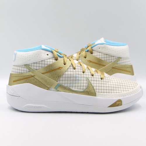 Nike KD 13 EYBL White Baltic Blue Metallic Gold DA0895 102 Multiple sizes  New | eBay
