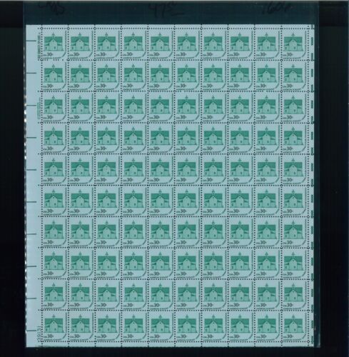 United States 30¢ Schoolhouse, ND Postage Stamp #1606 MNH Full Sheet - Picture 1 of 1