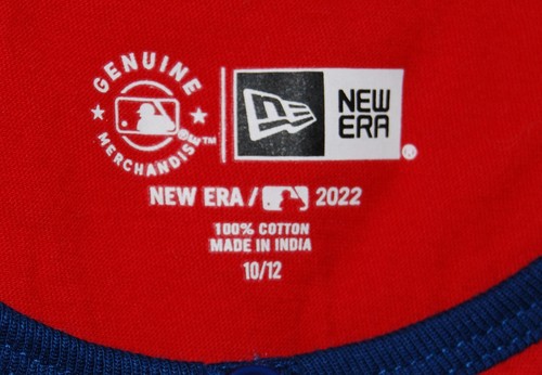 NWT New Era Girl's Red MLB Texas Rangers Tank Tank sz Medium 10/12 - Picture 9 of 11