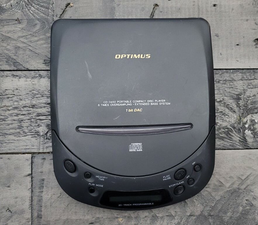 Vintage Portable CD Player Optimus CD3450 eBay