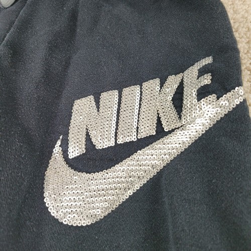 Nike Pants Girls Large Black Youth Kids Sweat Pants Athletic Joggers Outdoors - Picture 4 of 11