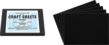Black Flex Plasticard Polystyrene Craft Sheets - 5"x7" - .060" thick - 10 Pack