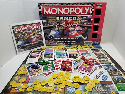 Monopoly Gamer Mario Kart Board Game Nintendo Hasbro 2018 630509673223|