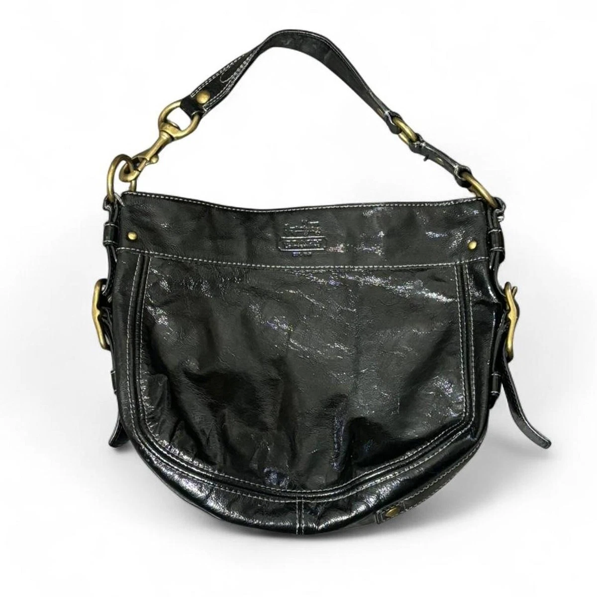 Coach Zoe Shoulder Bag Patent Bags & Handbags for Women for sale