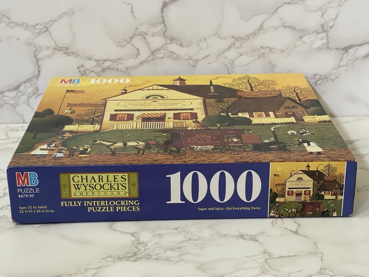 Milton Bradley Charles Wysocki Art Mabel The Stowaway Puzzle, 1000