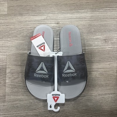 Reebok Men's Pervade Slide Sandals, Size 9 Slip-On, Gray