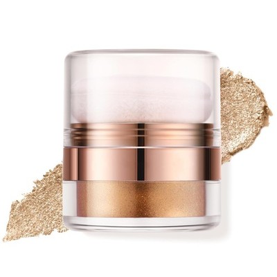 Highlighter Puder Stick, Gold Glitzer Patting Powder für Gesicht/Haare/Körper, W