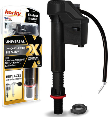 Quietfill 2X Long Life Toilet Fill Valve - Universal Fits 99% of Toilets - Easy 