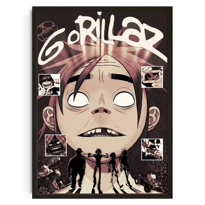 Gorillaz Character Collage Poster