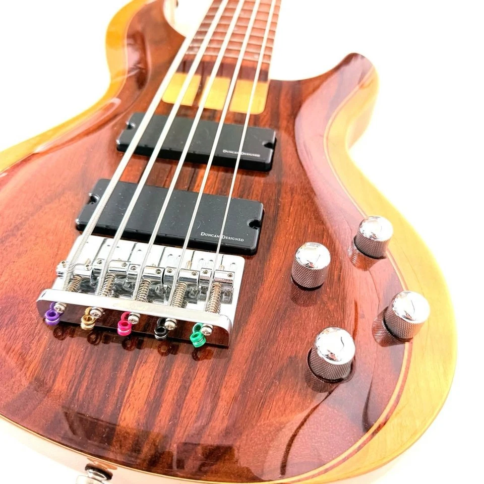 [Чрезвычайно хорошее состояние товара] Aria Pro II IGB-55ROSE 5-струнная бас-гитара Aria Pro - Изображение 2 из 4