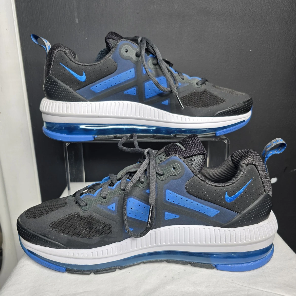 NIKE AIR MAX GENORE BLACK/SIGNAL BLUE SIZE MEN\'S 10 Amazon.com | Nike Mens Air Max Genome DC9410 401 - Size 13  main image 4