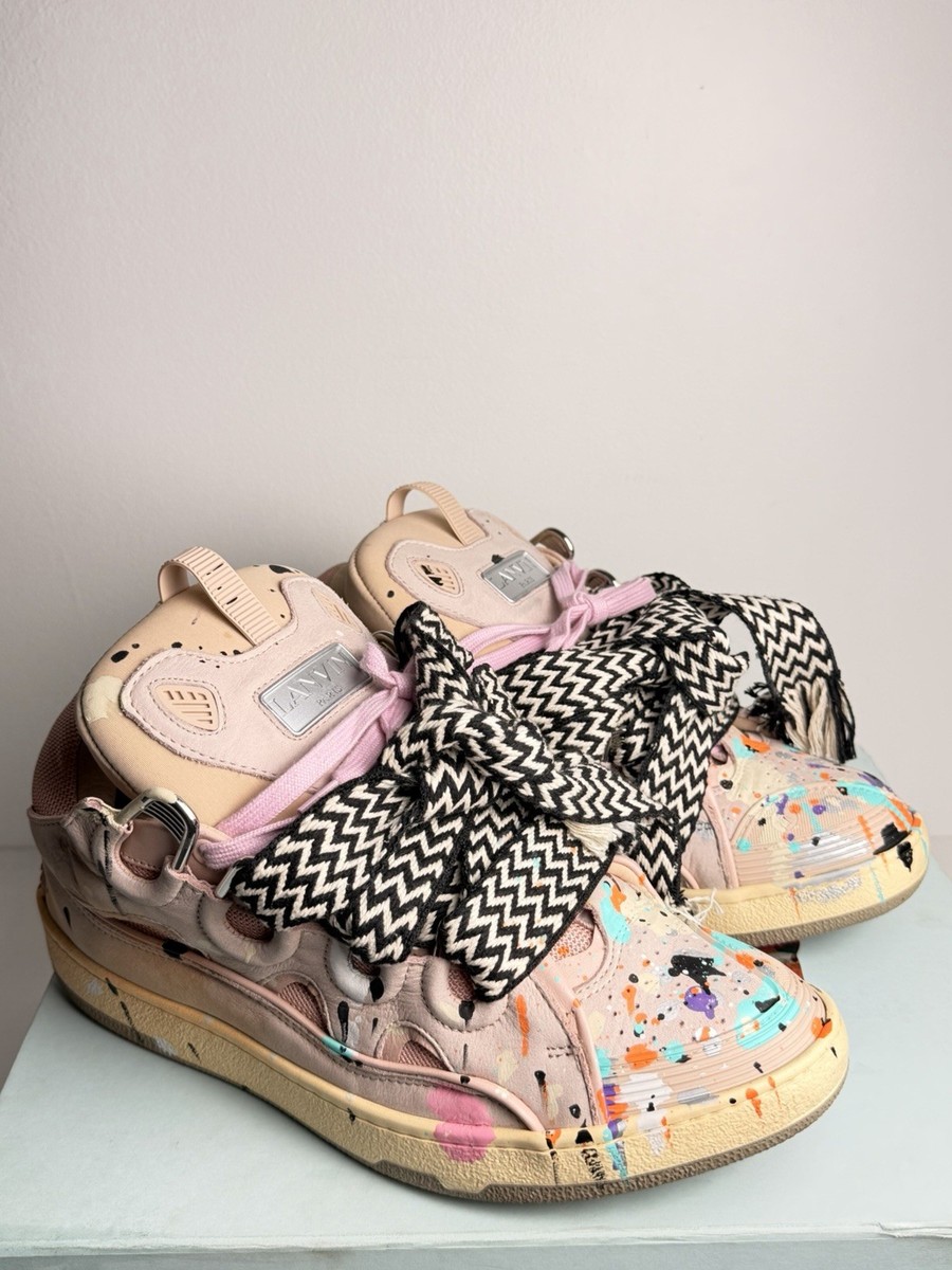 Lanvin Curb x Gallery Dept. Sneakers Pink/Multicolor SZ 44 (US 11
