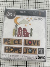 Tim Holtz Christmas cutouts Sizzix thinlits die 