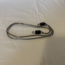 VINTAGE STAINLESS STEEL ROPE CAMERA STRAP 38" Secure Lock Clasp 1960s
