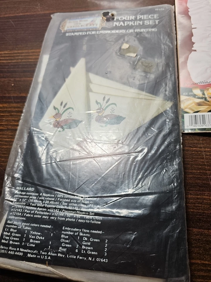 Lot of 7 Kits Stamped For Embroidery Cross-stitch Candlewick Crewel Vintage - Image 2 of 4