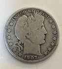 1907-O Barber Half Dollar 90% Silver