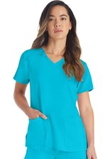 Dickies Scrubs EDS Essentials V Neck Top DK615 TRQ Turquoise Free Shipping
