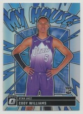 Cody Williams 2024-25 Donruss Optic My House Silver Holo Prizm RC Rookie #4 Utah