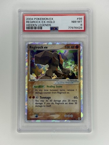 Regirock ex graded PSA 8 for sale on eBay