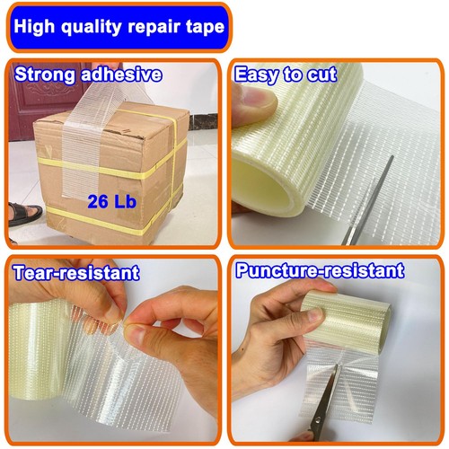 39FT RV Awning Repair Tape,Waterproof Canvas Patch Kit, Tent White  - Picture 4 of 7