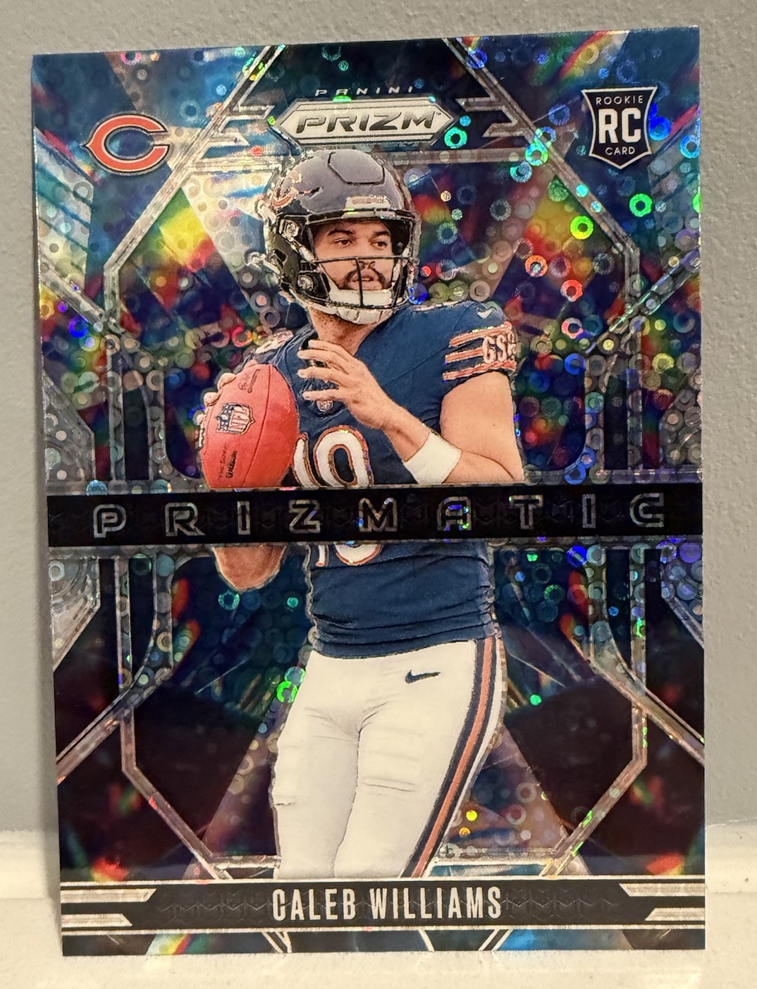 2024 Panini Prizm Prizmatic Caleb Williams #1 No Huddle Prizm (RC) Chicago Bears