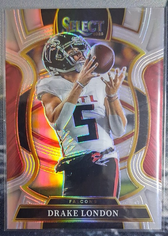 2025 Panini Select - Concourse Drake London #47 Silver Prizm