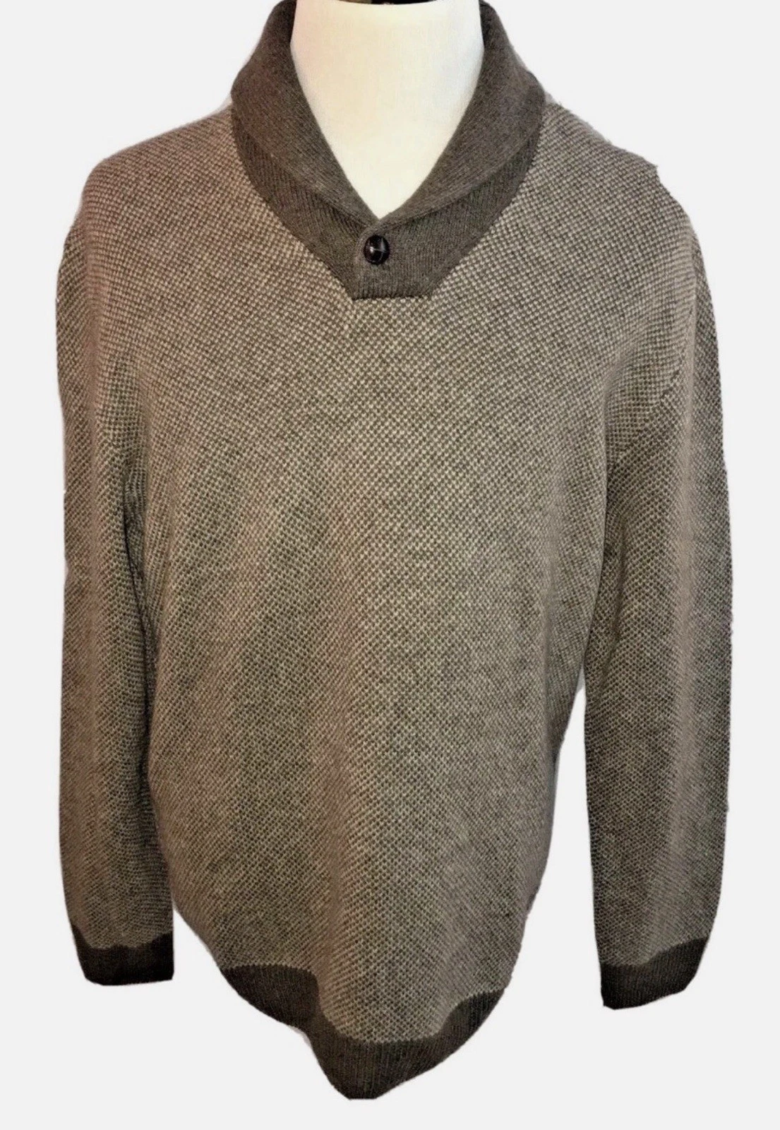 Jos. A. Bank L Executive Collection Sweater Shawl Collar Old Money Academia