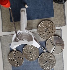 Moulinex Julienne Reibe, weiß, 5 Scheiben, gut erhalten