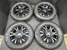 4x Genuine Ford Ranger 18" Wildtrak Black Alloy Wheels + Tyres