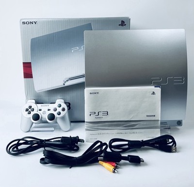 Sony PS3 CECH-2500B Satin Silver 320GB Console Complete in Box