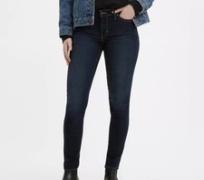 Levi  s Women's 711 Skinny Size 2 Short W26 X L28, Blue Indigo Ridge