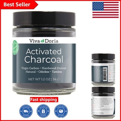 Activated Charcoal Powder for Detox, 1.2 Oz - Unflavored for Versatile Use