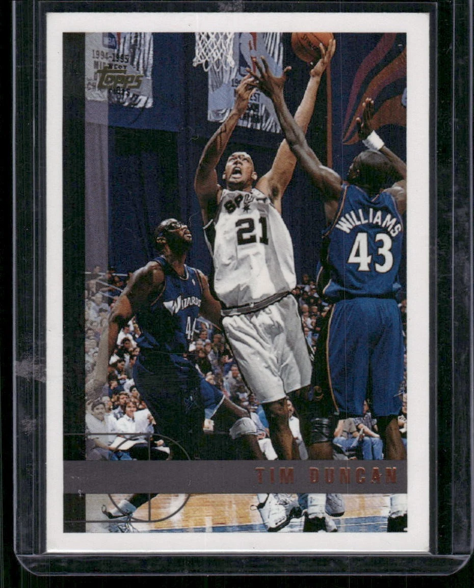 Topps Tim Duncan Basketball Rookie Sports Trading Cards