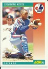 1992 Score Baseball Card #229 Gilberto Reyes EXPOS