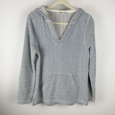 Faherty Whitewater Baja Hoodie Mens L Jacquard Herringbone Beach Surfer 188