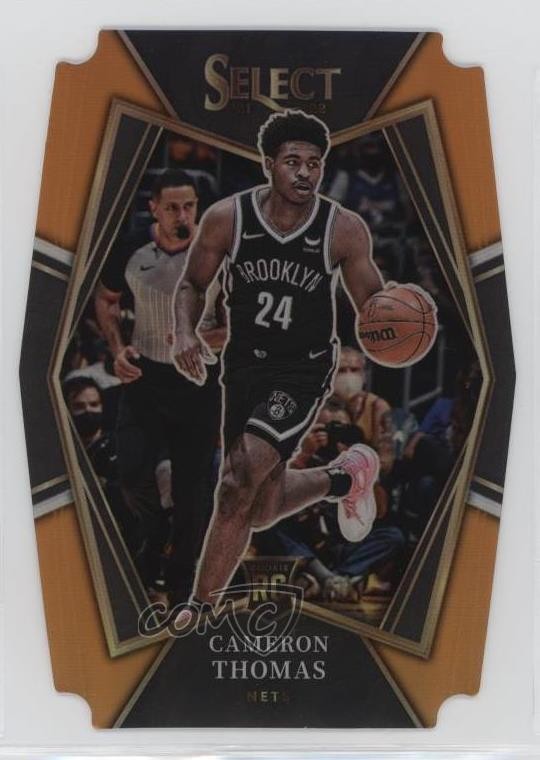 2021 Panini Select Premier Level Orange Prizm Die-Cut 59/65 Cameron Thomas 0r5a