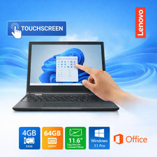 «Laptop con pantalla táctil con pantalla táctil de por vida Microsoft Office Windows 11 Pro 4 GB 11,6″» LED»