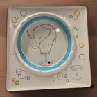 Vintage Stangl Pottery Ashtray/Dish Colorful Elephant - 9" x 9" - Made In USA