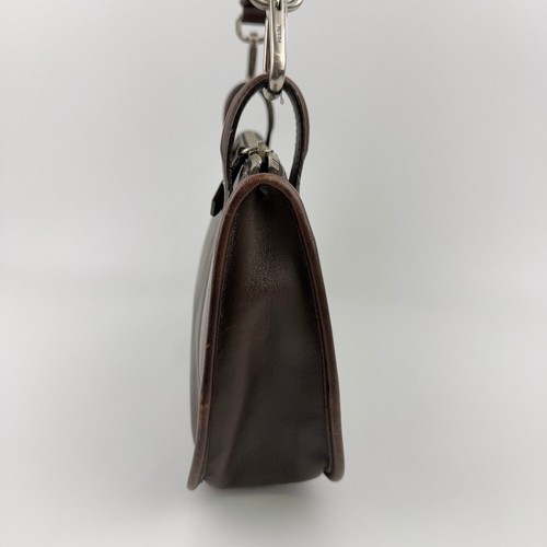 Prada Women's Brown Leather Shoulder Bag Used Good From Japan - Picture 5 of 16
