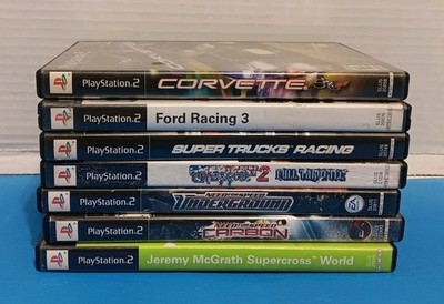 Sony PS2 Racing Games bundle lot of 7 Need For Speed MX Vs ATV *scratched*
