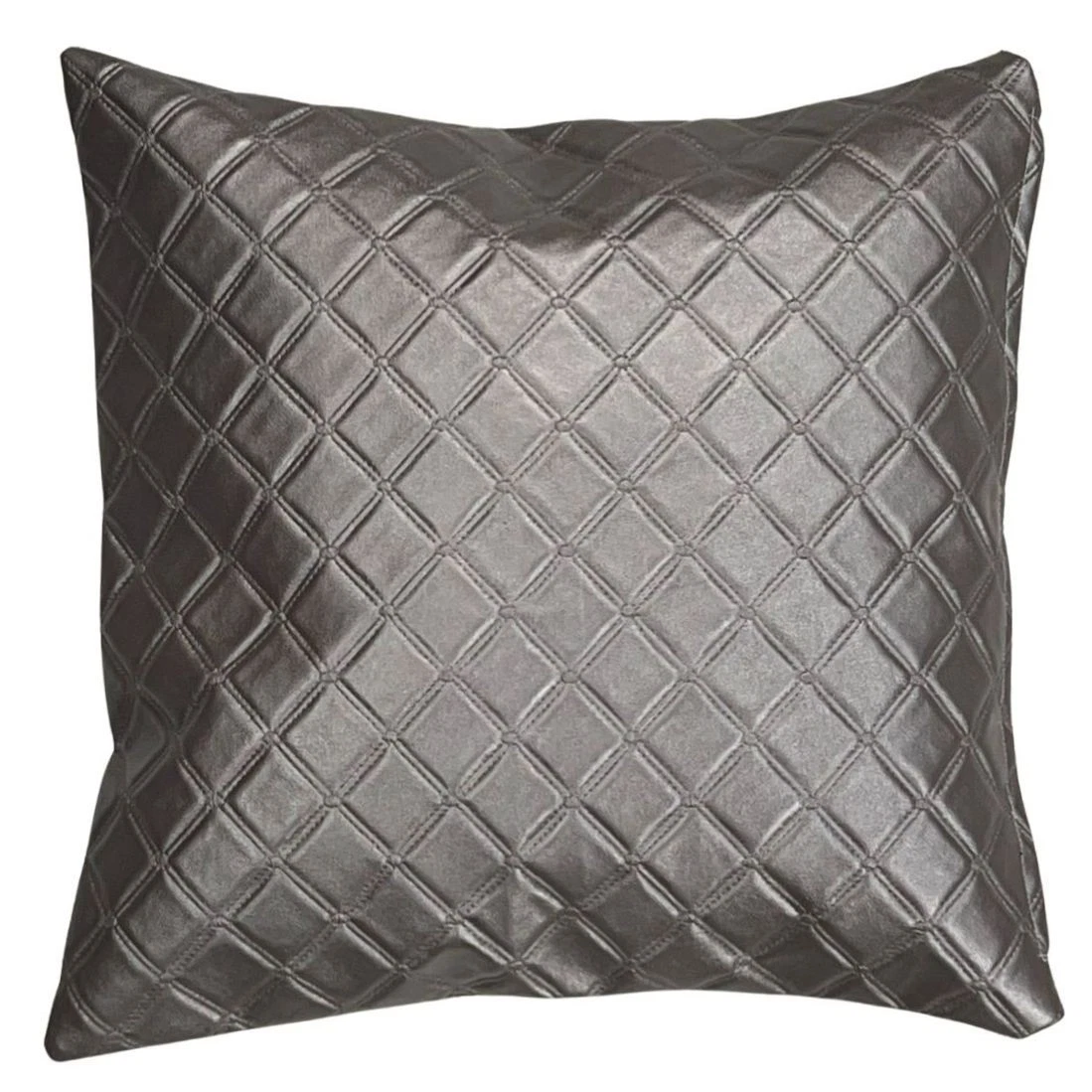 Luxury Silver Throw Pillow Cover 20'' X 20''