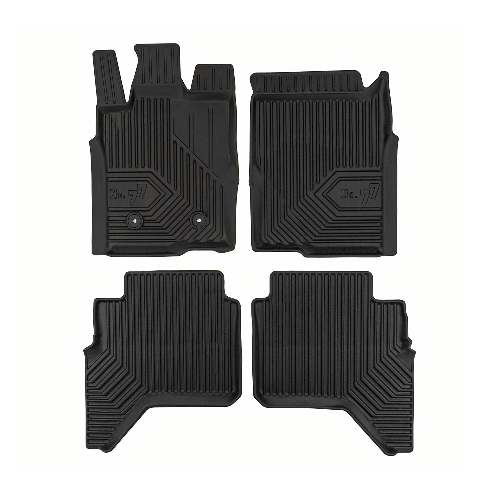Tapis de sol voiture Ford Ranger VI pour sorties outdoor et chantiers 4Pcs TPE