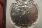 2011 NGC Silver Eagle MS70 Early Releases PQ! Red Label 25th Anniv.
