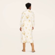 Women's Floral Long Sleeve Utility Midi Shirt Dress - Woolrich