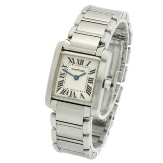 Ladies Cartier Tank Francaise 20mm Quartz Watch Ref. 2384 White Dial #W216515 1