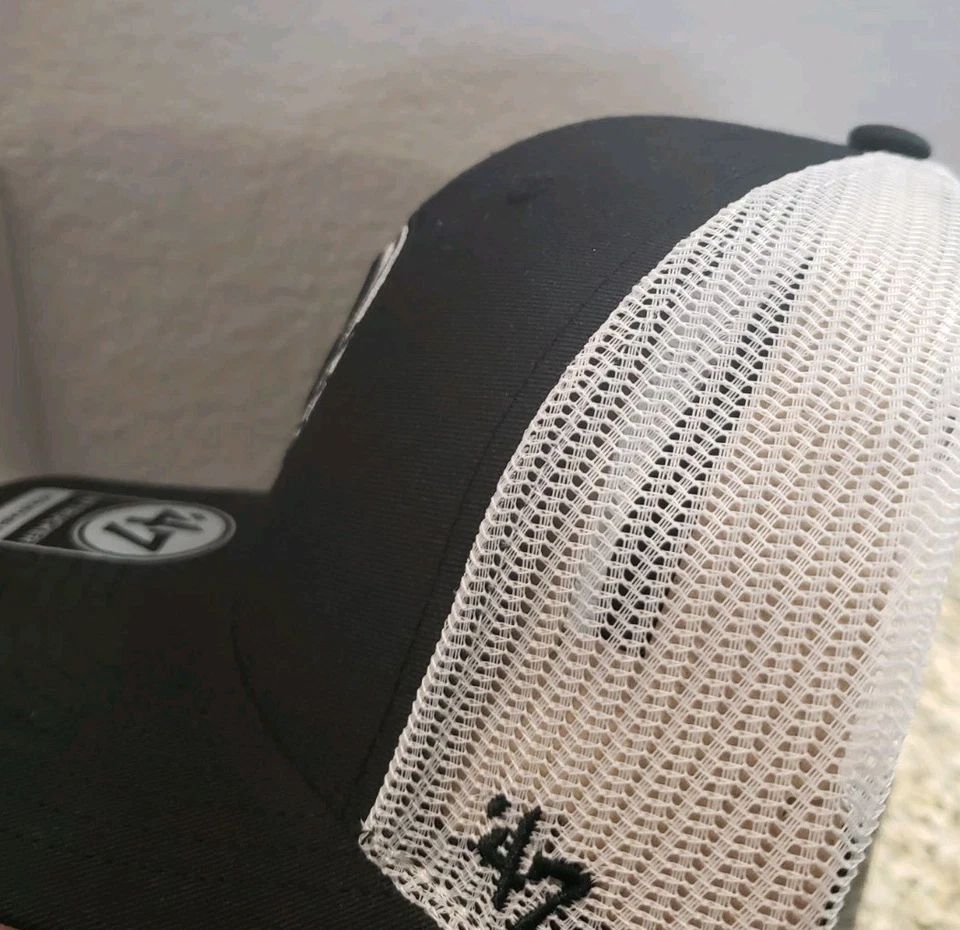 Brooklyn Nets Hat Cap 47 Trucker Mesh Snapback Snap Back 47 Brand - Image 4 of 4