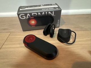 Garmin Varia RTL510 Rearview Radar Tail Light Box & OEM Accessories. Used